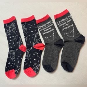 NWOT 2 Pair of Capricorn Socks | Women’s Size 7-9 ♑️